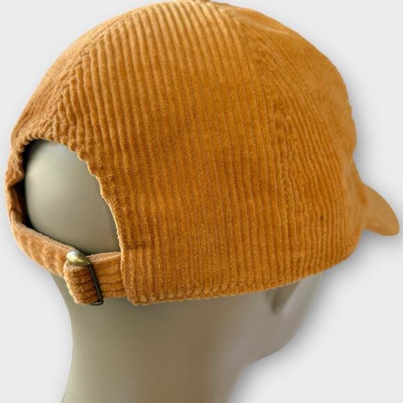 Gap Corduroy Baseball Cap Hat Adjustable Back Strap Unisex One Size Camel Brown - Picture 7 of 10